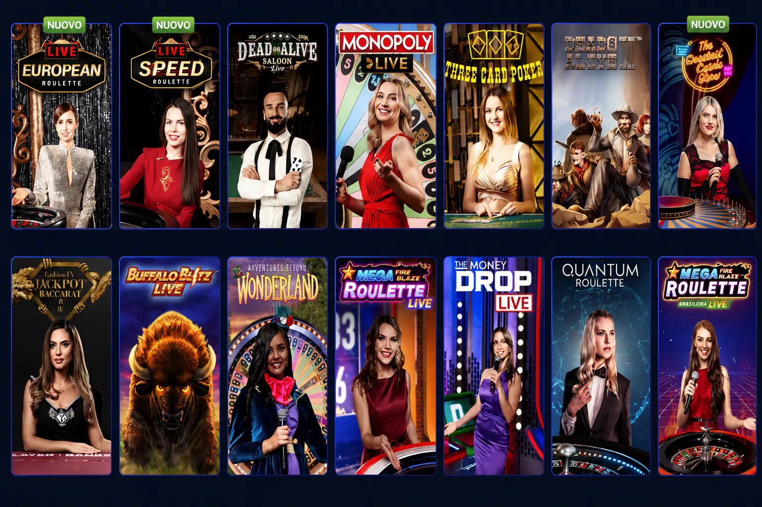 I migliori casinò live